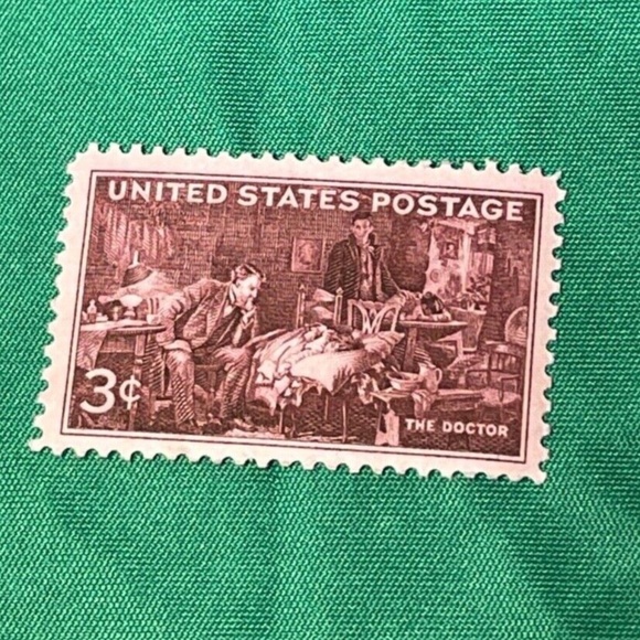 1947 U.S. 3 Cents The Doctor Sc# 949 Two Stamps Mnh Og Rare Uncirculated - Picture 3 of 4